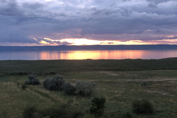 Neusiedlersee im Abendrot
