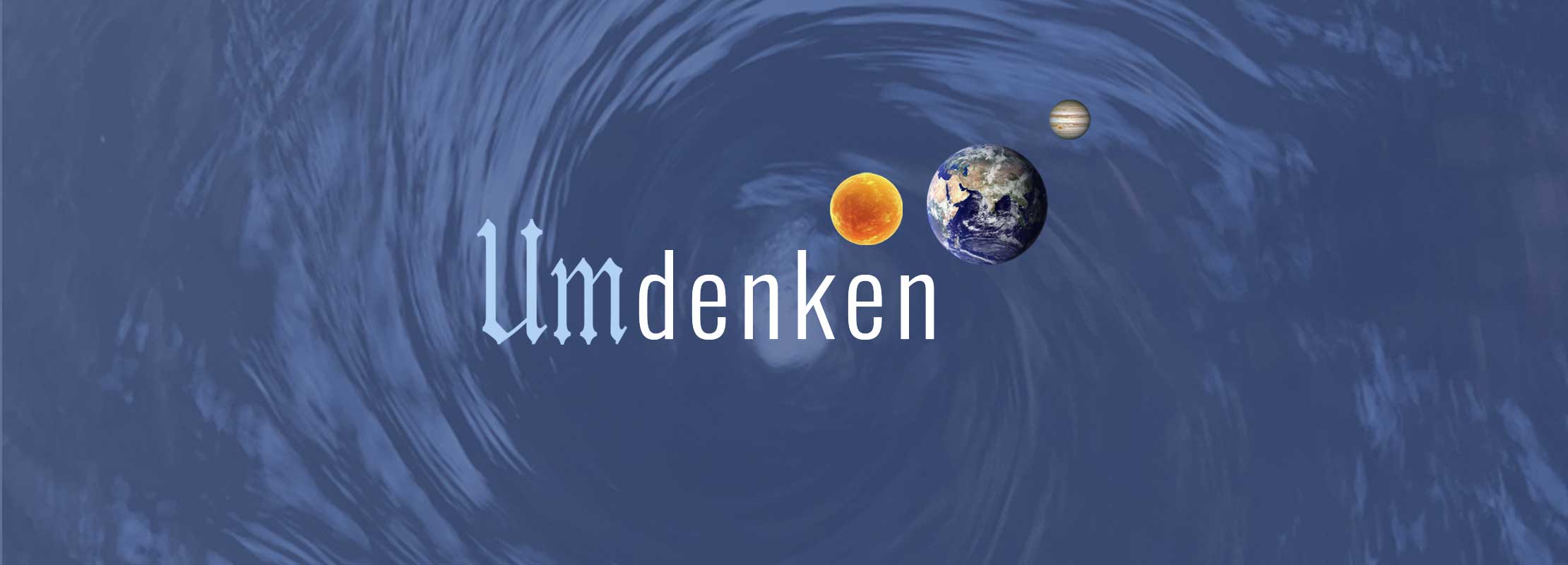 Wasserstrudel mit Logo Umdenken